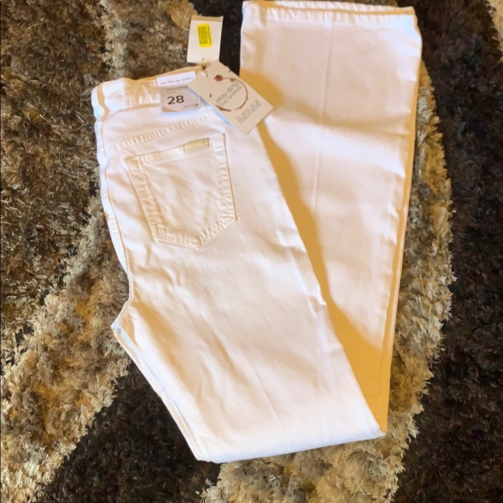Joes Jeans High Rise Flare white jeans Size 28